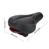 Wide Soft Mountain Saddle with LED Rear Tail Light Bike Comfort Seat