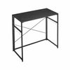 Folding Computer Desk Wooden Foldable Study Table Laptop Home Office PC Black UK