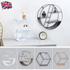 Floating Shelves Metal Wall Shelf Hanging Decorative Office Storage Display Rack