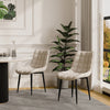 NOVA MODERN VELVET DINING CHAIR PADDED SEAT METAL LEG KITCHEN 4 PCS