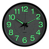 30CM Large Luminous Wall Clocks Glow In The Dark Silent Home Digital Clock Decor