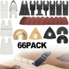 66PCS Oscillating Multi Tool Saw Blades Set Carbide Blade Kit For Dewalt Makita