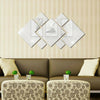 3D Mirror Tiles Mosaic Wall Sticker Self Adhesive Bedroom Art Decal Home Room