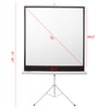 50 Inch Projector Movie Tripod Projection Screen Portable Pull-Up Matte Cinema