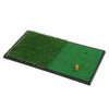 Golf Double Swing Pad Rubber Sole Golf Practice Hitting Mats Simulation Lawn