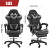 Gaming Chair For Adults Kids Racing Computer Office Swivel Adjustable Foot Rest