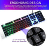 Gaming Keyboard And Mouse Set Rainbow RGB LED USB For PC Laptop Xbox One PS4 UK！