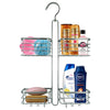 Hanging Shower Caddy Rack 2 Tier Bathroom Over Door Toiletry Holder Bath Basket