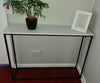 Slim Hallway Console Table Narrow Industrial Sideboard Display Unit Metal Desk