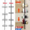 Non-Rust Bathroom Telescopic Corner Shelf Storage 4 Tier Shower Caddy Organiser