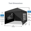 3x3M PopUp Outdoor Waterproof Heavy Duty Party Gazebo Marquee Canopy W/Sandbag