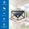 2X 100LED Solar Power PIR Motion Sensor Wall Lights Outdoor Garden Security Lamp