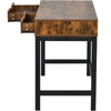 COMPUTER DESK WITH 2 STORAGE DRAWERS HOME OFFICE STUDY WRITING DESK WOODEN TABLE
