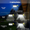 288 LED Solar Powered Light Outdoor PIR Motion Sensor Wall Security Garden Lamp