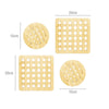 4 Piece Bamboo Trivet Pot Holder Heat-Resistant Pads for Kitchens & Dining