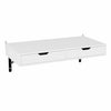 Wall Mounted Computer Desk Floating White Table Space Saving Storage Workstation