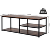 Industrial TV Stand Vintage Retro Unit Storage Media Cabinet Rustic Metal Wood