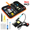 60W Soldering Iron Kit Electronics Welding Irons Solder Tools Adjustable Temp UK