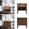 Industrial Bedside Table Rustic Wood Nightstand Lamp Table Side End Coffee Table