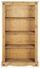 Corona Bookcase Pine Medium - Mexican Solid Wood Living Room