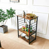 Industrial Sofa End Table Small Console Unit Vintage Side Rustic Kitchen Table