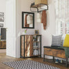 Industrial Storage Sideboard Large Rustic Cabinet Vintage Metal Console Table