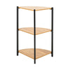 Floor Standing Corner Shelf Rack 3/4 Tier Fan Shape Racking Unit Side Bookcase