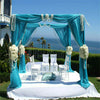10ft Heavy Duty Wedding Ceremony Canopy Chuppah Backdrop Stand Kit Height Adjust