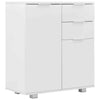 UKING Sideboard High Gloss Cabinet Cupboard Storage Chipboard With Drawer & Door