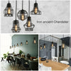 Industrial Geometric Ceiling Pendant Light Shade Retro Metal Cage Lampshade E27