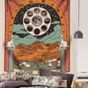 Tarot Tapestry The Moon Tarot Card Tapestry Medieval Europe Mysterious with for