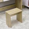 Log Color Dressing Table Makeup Desk w/Flip-up Drawer Mirror & Stool Vanity Set
