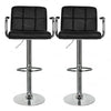 Set of 2 Bar Stools with Armrest & Chrome Footrest Breakfast Bar/Counter/Kitchen
