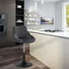 1x Breakfast Bar Stools Bar Chairs for Kitchen Bar Stools with Velvet Swivel Gas