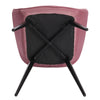 1xDining Chairs Kitchen Chairs Upholstered Velvet Seat for Lounge Living Room