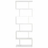 Wooden White S Shape Storage Display Unit Bookcase Bookshelf Room Divider Decor