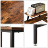 Rustic Wood Computer Desk Home Office Study Desk Corner Computer Desk PC Desk