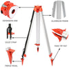 VEVOR Aluminium Tripod & 5m Survey Levelling Staff for Laser Level 1.65m Tripod