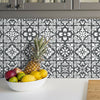 Dark Grey Spanish Renaissance Tiles Wall Stickers Decor - 15 x 15 cm @ 24 pcs