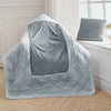 2-In-1 Pillow/Blanket Sofa Throw Cushion Convertible Blanket Quilt Home Office