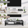 Black Computer Desktop Monitor Stand Laptop TV Display Screen Riser Shelf