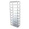 Shoe Rack Storage Organiser Cabinet Stand 20 Pairs Dustproof Black Brown Grey