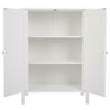 Two Doors Bathroom Cabinet Adjustable Shelves Unit Storage Cupboard UK