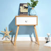 Bedside Table Side End Table Drawer Cabinet Storage Shelves Living Room Bedroom