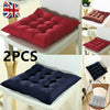 2PCS Square Thick Cushions Chair Seat Pad TIE ON Dining Bed Room Garden Kitchen