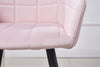 Set of 2 Fabric Armchair Dining Chairs with Knocker Padded Dining Room Kitchen