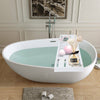 New Bamboo Wooden Bath Tub Rack Bathroom Shelf Tidy Tray Storage Caddy UK