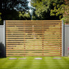 Garden Fence Screen Slatted Pine Wood Panel Screening Treated Privacy Fencing