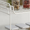 2 TIER KITCHEN CORNER PLATE RACK CUPBOARD ORGANISER STORAGE HOLDER CORNER STAND