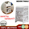 Bedside Table White Wooden Cabinet & Drawer Unit Storage Bedroom Nightstand UK